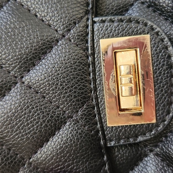 Black Quilted Leather Bag - Picture 5 of 5